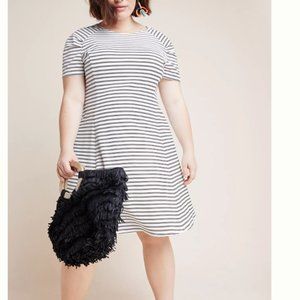 Tess Striped Knit Dress Anthropologie xl